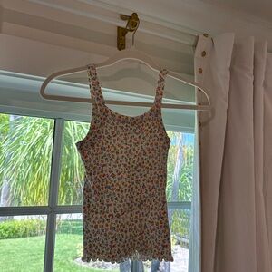 Billabong Floral High-Necked Rib Tank